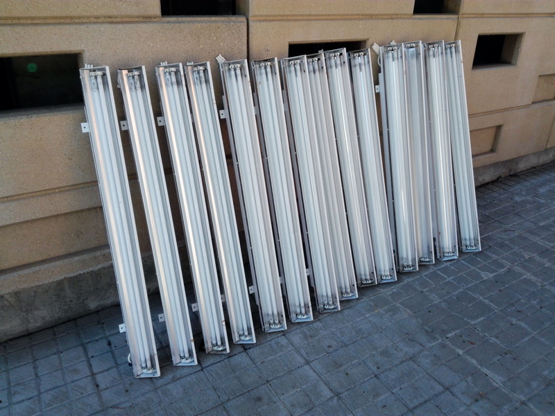 aplique pared oficina laboratorio metal t5 54w 9-11x121x10 14u